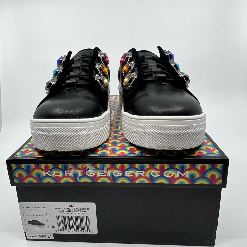 Kurt Geiger London Mini Laney Octavia Girls Sneakers Youth 4 NEW Boxed